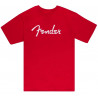 FENDER T-SHIRT SPAGHETTI LOGO DAKOTA RED M