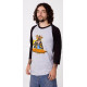 FENDER RAGLAN METEORA GRAY BLACK XXL