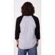 FENDER RAGLAN METEORA GRAY BLACK XXL