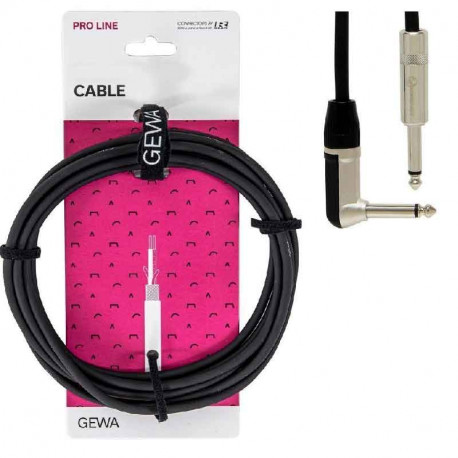 GEWA Alpha Audio Peak Line Mono Jack 6,3 мм/Mono Angled Jack 6,3 мм 9м