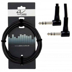 GEWA Alpha Audio Basic Line Angled Stereo Jack 6,3 мм/Stereo Jack 6,3 мм 0,9м