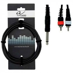 GEWA Alpha Audio Basic Line Mono Jack 6,3 мм/2x RCA 3м