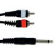 GEWA Alpha Audio Basic Line Mono Jack 6,3 мм/2x RCA 3м