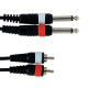 GEWA Alpha Audio Basic Line 2x Mono Jack 6,3 мм/2x RCA 1,5м