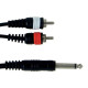 GEWA Alpha Audio Basic Line Mono Jack 6,3 мм/2x RCA 1,5м