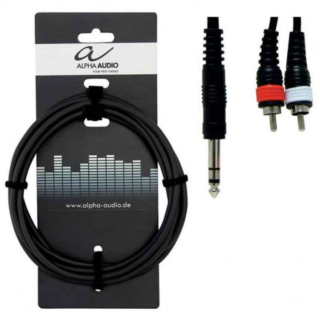 GEWA Alpha Audio Basic Line Stereo Jack 6,3 мм/2x RCA 1,5м