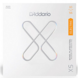 D'ADDARIO XSE1056 XS Coated Electric Guitar Strings, Regular Light 7-String (10-56)