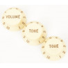 FENDER STRATOCASTER KNOBS AGED WHITE