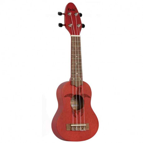 Ortega Keiki K1-RD Sopranino Ukulele Fire Red