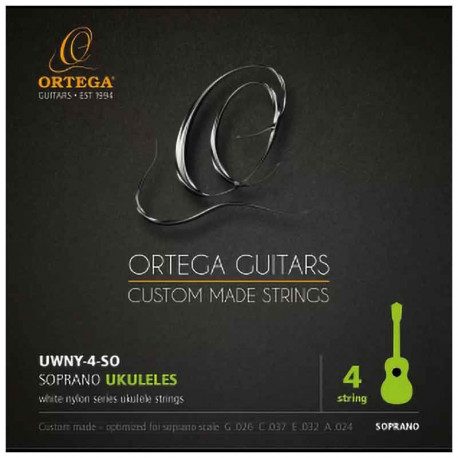 Ortega Custom White Nylon UWNY-4-SO