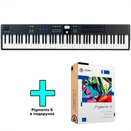 ARTURIA KEYLAB ESSENTIAL 88 MK3 (BLACK) + ARTURIA PIGMENTS