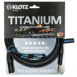 KLOTZ AT TITANIUM STARQUAD ANALOG AUDIO CABLE WITH MALE XLR TO BALANCED JACK PLUG 1,5 MMS0150