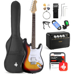 DONNER MUSIC DST-100 ELECTRIC GUITAR KIT BLACK