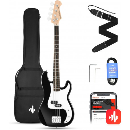 DONNER MUSIC DPB-510 ELECTRIC BASS GUITAR BLACK