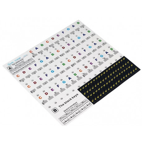 Guitto GFM-02 Piano Keyboard Stickers