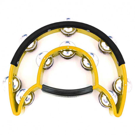 Maxtone 818N/P Power-2 Tambourine w/Protecting Trim (Yellow)