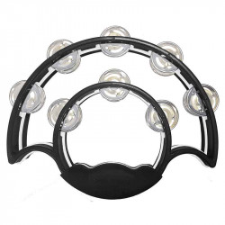 ﻿﻿Maxtone 717 Tambourine (Black)