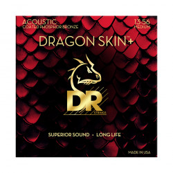 DR Strings DRAGON SKIN+ Acoustic Phosphor Bronze - Medium (13-56)