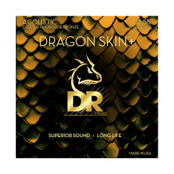 DR Strings DRAGON SKIN+ Acoustic Phosphor Bronze - Bluegrass (12-56)