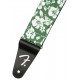 FENDER STRAP 2" HAWAIIAN STRAPS GREEN FLORAL