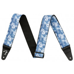 FENDER STRAP 2" HAWAIIAN STRAPS BLUE FLORAL