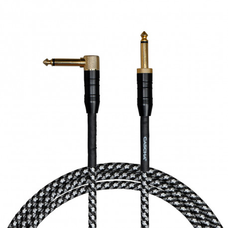 CASCHA CCP-G2ABK9 (PROFESSIONAL LINE GUITAR CABLE, TWEED BLACK, 9 м)