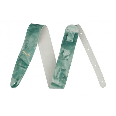 FENDER STRAP TIE DYE LEATHER SAGE GREEN