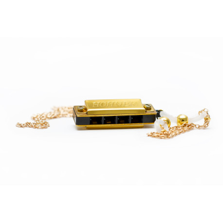 Hohner Miniature Mini Harmonica Necklace M38NG C-major Gold (1 шт.)