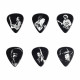 Dunlop JH-PT05H Jimi Hendrix Silver Portrait Pick Tin Heavy (12 шт.)