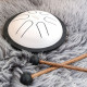 Meinl Nino Mini Melody Steel Tongue Drum NINO980WH (6") White