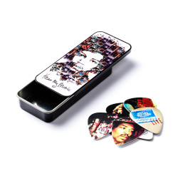 Dunlop JH-PT07M Jimi Hendrix Hear My Music Pick Tin Medium (12 шт.)