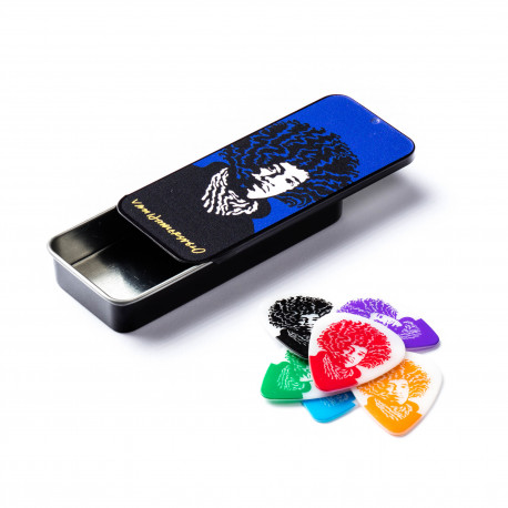 Dunlop JVHPT04H Van Hamersveld Jimi Hendrix Pick Tin Heavy (6 шт.)