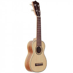 Prima M320S Soprano Ukulele (Solid Spruce/Zebrawood)