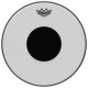 ﻿REMO Smooth White Controlled Sound Top Black Dot 10"