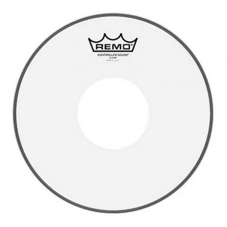 REMO Clear Controlled Sound Top White Dot 8” 