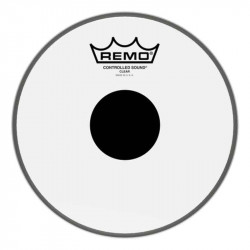 REMO Clear Controlled Sound Top Black Dot 13"