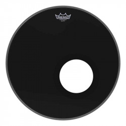 REMO Powerstroke P3 Ebony Bass 5" Black DynamO 24" (P3-1024-ES-DM)