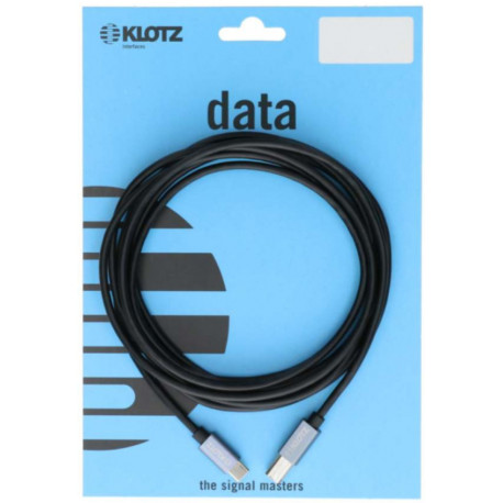 KLOTZ USB 2.0 CABLE PLUG C - PLUG B 0.5 M