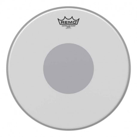 ﻿REMO Controlled Sound Coated Black Dot - Bottom Black Dot 18" (CS-0118-10)