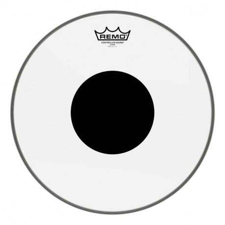 REMO Controlled Sound Clear Black Dot Drumhead - Top Black Dot 13" (CS-0313-10)