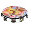REMO Double Row Praise Tambourine Uplifted Hands 10” (TA-9210-00-22)