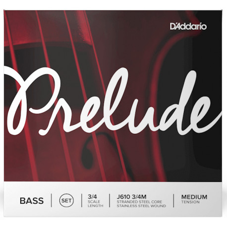 D'ADDARIO PRELUDE BASS Single E String 3/4 Scale Medium Tension