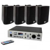 4ALL AUDIO SET 4XWALL 420 BLACK 1XPAMP-100-2Z