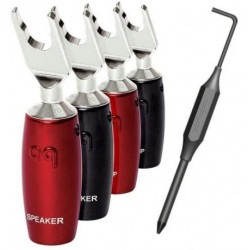 AUDIOQUEST spc 1007 Series Banana Silver set of 4