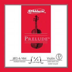 D'ADDARIO PRELUDE VIOLIN SINGLE D STRING 4/4 Scale Medium Tension
