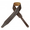 LEVY'S DM17-DBR TOP GRAIN SERIES GUITAR STRAP (Dark Brown)