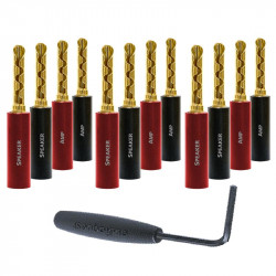 Audioquest SPC SureGrip100 Banana Gold set of 12