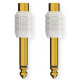 DJ Techtools Chroma Adaptors RCA to 1/4 White, pair