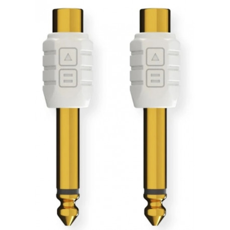 DJ Techtools Chroma Adaptors RCA to 1/4 White, pair