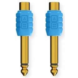 DJ Techtools Chroma Adaptors RCA to 1/4 Blue, pair